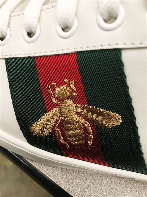 gucci ace bee sneaker review|gucci sneakers bumblebee.